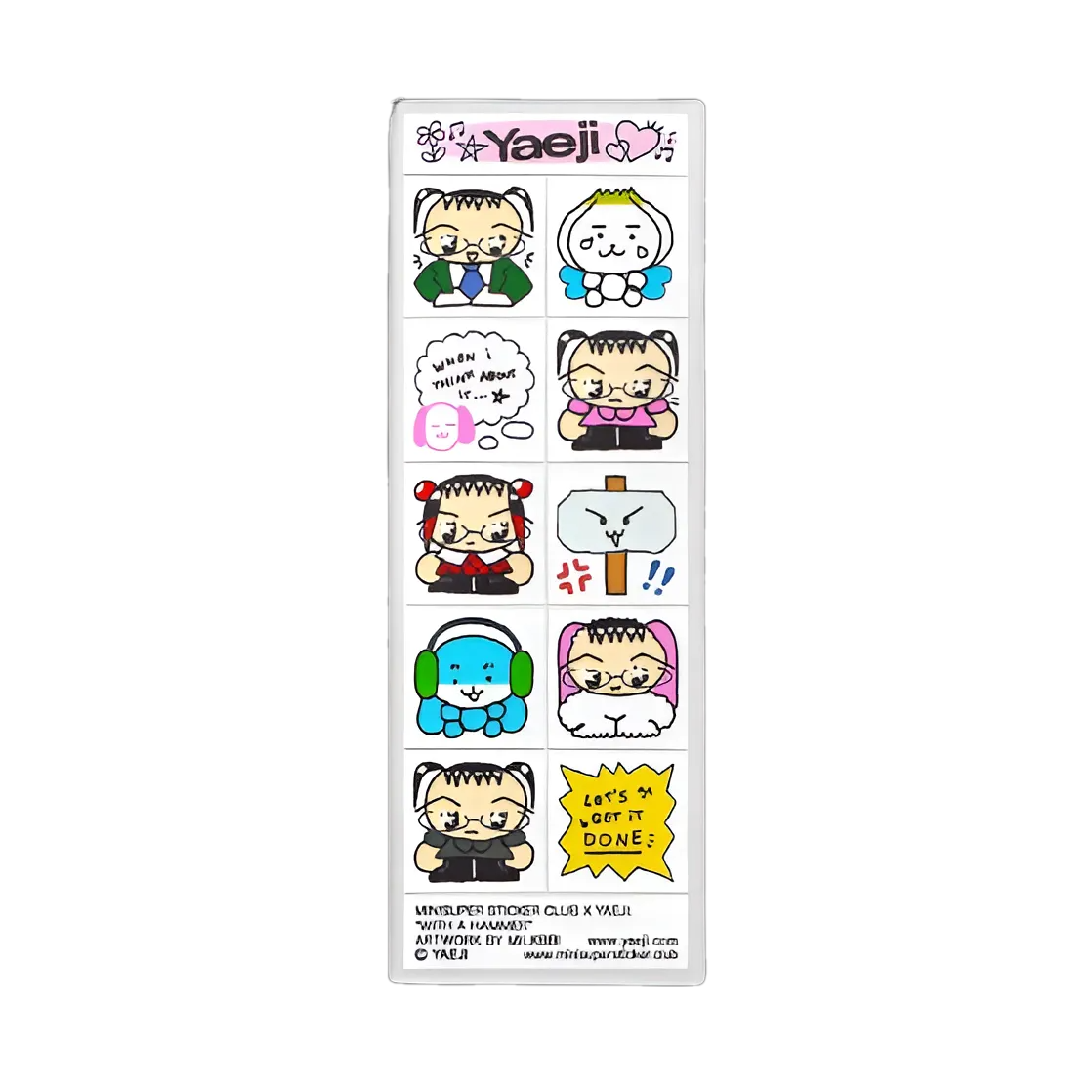 Yaeji x miniSUPER Sticker Club Sticker Sheet